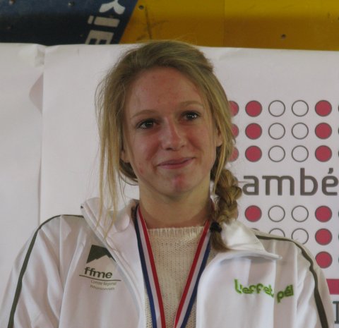 Manon HILY sélectionnée au Championnat d&rsquo;Europe jeune de bloc