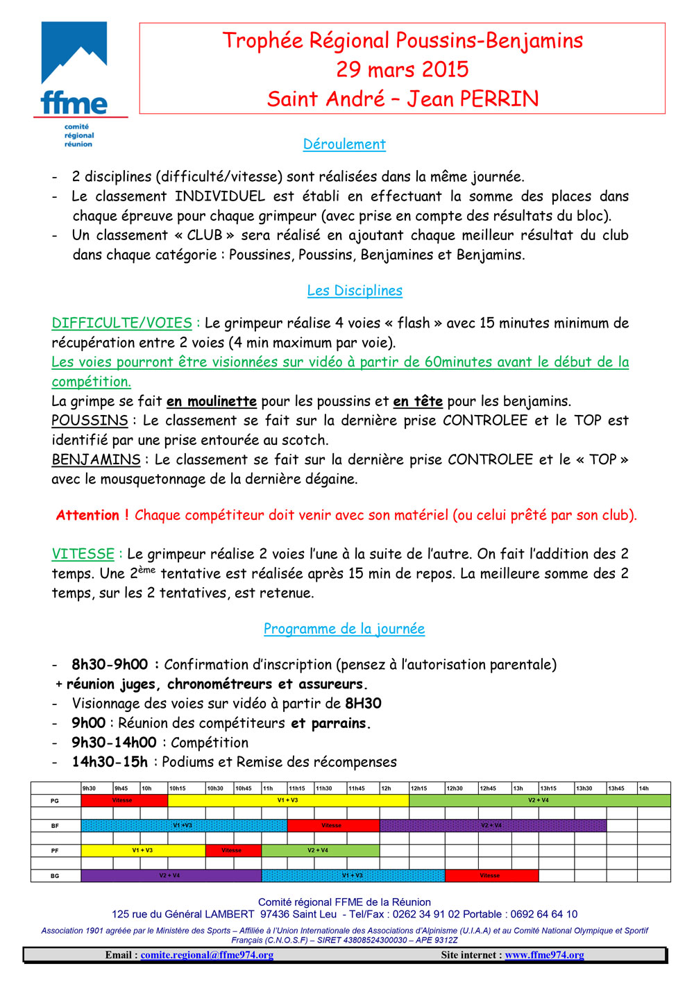 TRPB 2015 - info et programme