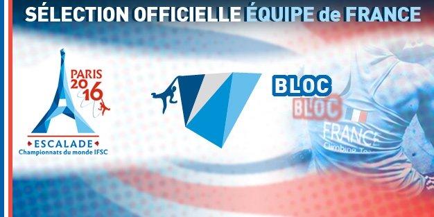 CHAMPIONNAT DU MONDE DE BLOC 2016 – Fanny GIBERT sélectionnée